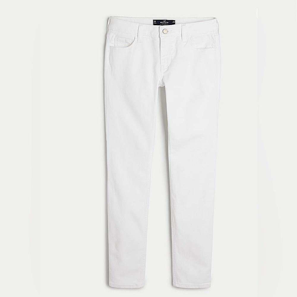 New! Hollister Low-Rise White Super Skinny Jeans size 6 Short